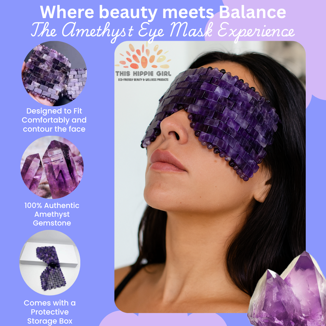 Amethyst Crystal Eye Mask