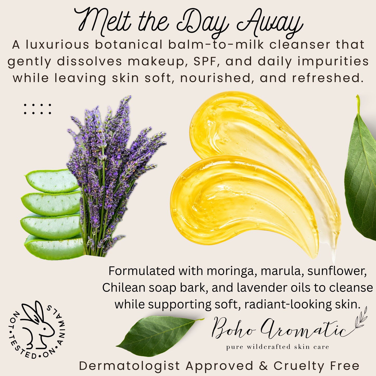 *COMING SOON* Lavender Melt Cleansing Balm | Botanical Balm-to-Milk Cleanser | Boho Aromatic