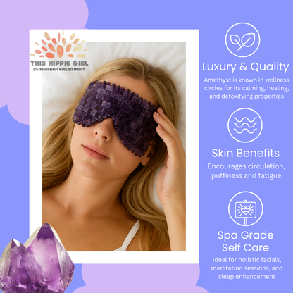 Amethyst Crystal Eye Mask