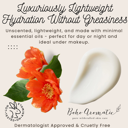 PomVéda Revitalizing Face Cream | Ayurvedic Botanical Moisturizer | Unscented | Boho Aromatic