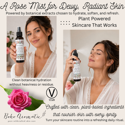 *NEW* Rose Glow Nutrient Toner | Hydrosol-Based Facial Mist | Hydrate • Revive • Glow