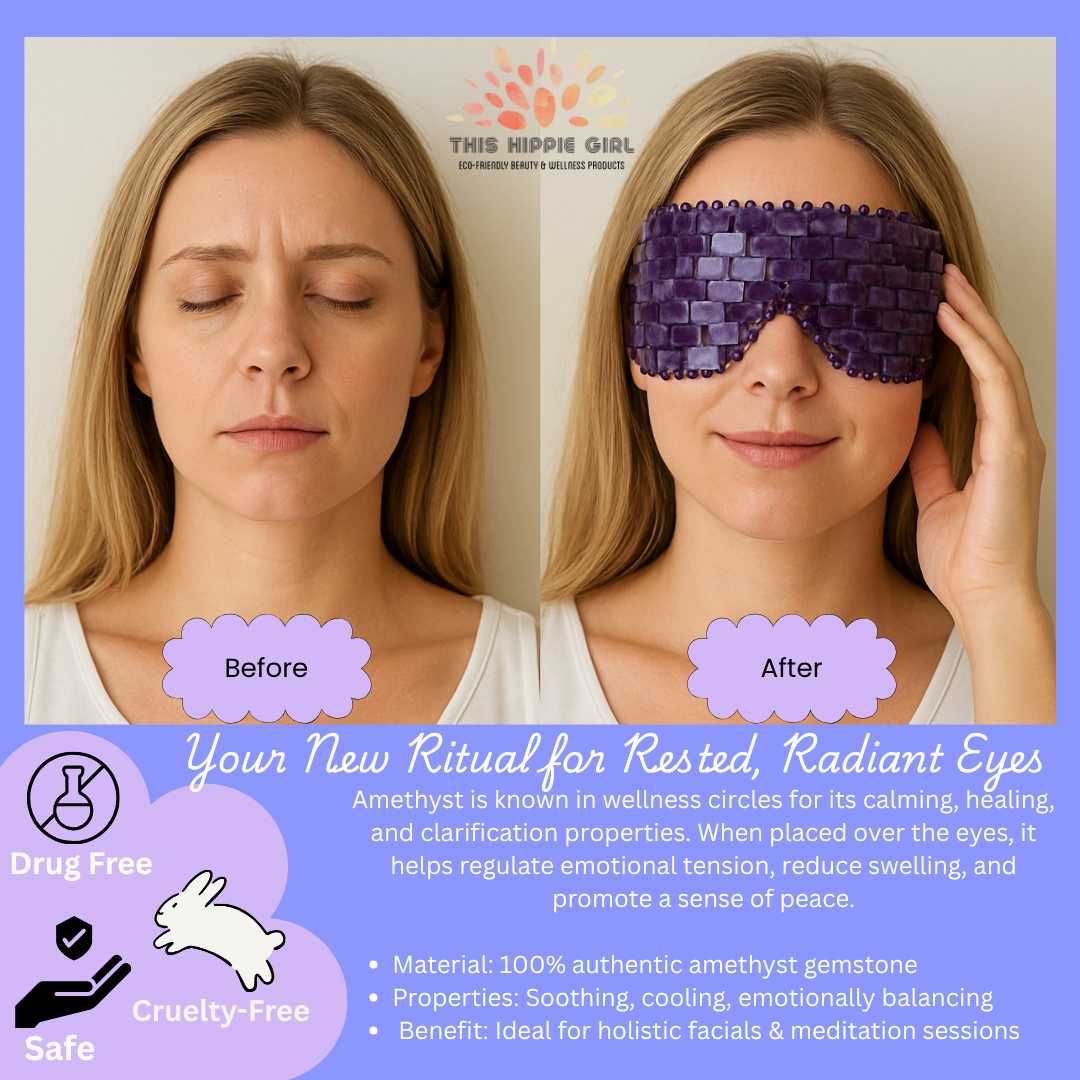 Amethyst Crystal Eye Mask