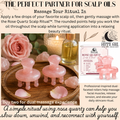 Rose Quartz Scalp Ritual™ Pressure Point Scalp Massager