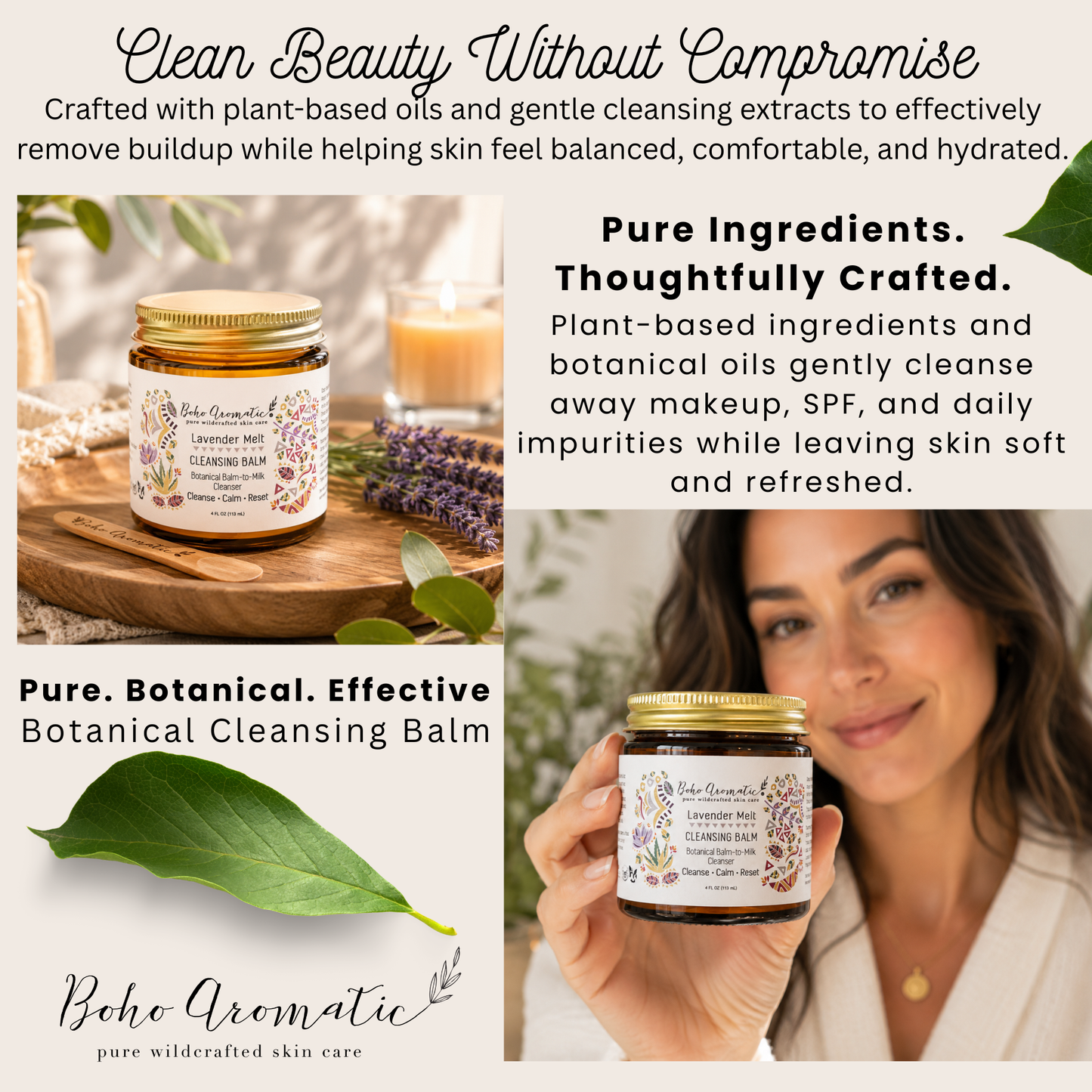 *COMING SOON* Lavender Melt Cleansing Balm | Botanical Balm-to-Milk Cleanser | Boho Aromatic