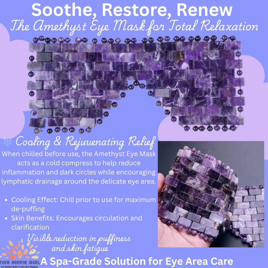 Amethyst Crystal Eye Mask