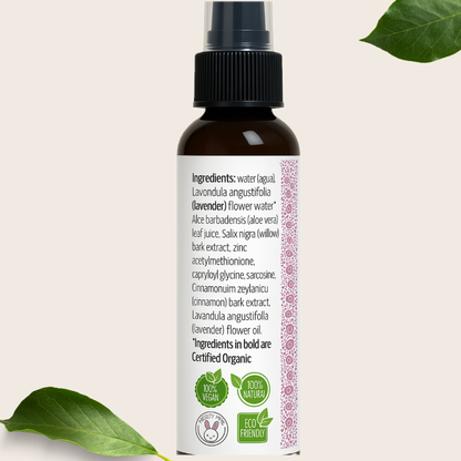 Lavender Calm Nutrient Toner  | Hydrosol-Based Facial Mist | Calm  •  Soothe  • Reset