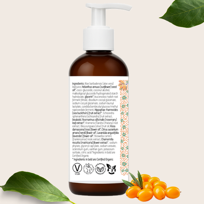Sea Buckthorn Milky Cleanser | Gentle Nourishing & Hydrating Facial Cleanser | Boho Aromatic