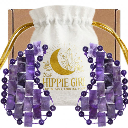 Amethyst Under Eye Mask - Cooling Under Eye Masks made from Real Amethyst