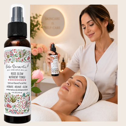 *NEW* Rose Glow Nutrient Toner | Hydrosol-Based Facial Mist | Hydrate • Revive • Glow