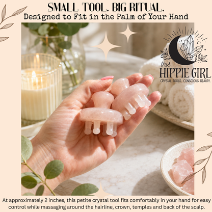 Rose Quartz Scalp Ritual™ Pressure Point Scalp Massager