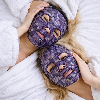Amethyst Crystal Face Mask –Luxury Cooling Spa Skincare Ritual –Gift for her - This Hippie Girl