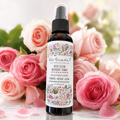*NEW* Rose Glow Nutrient Toner | Hydrosol-Based Facial Mist | Hydrate • Revive • Glow