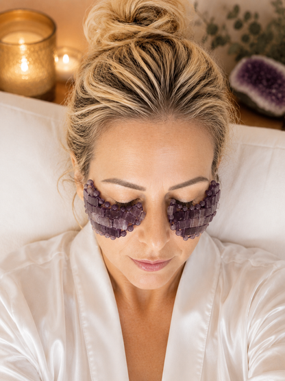 Amethyst Under Eye Mask - Cooling Under Eye Masks made from Real Amethyst