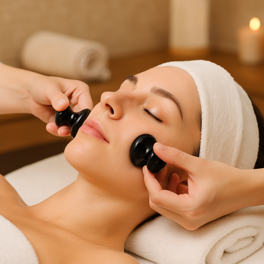 OBSIDIAN GUA SHA MUSHROOMS