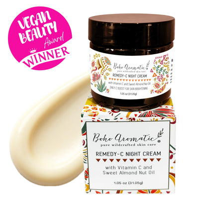 Remedy-C Night Cream | Overnight Renewal Moisturizer with Vitamins C & A | Boho Aromatic