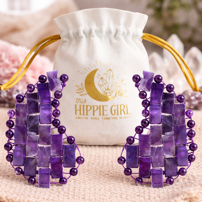 Amethyst Under Eye Mask - Cooling Under Eye Masks made from Real Amethyst