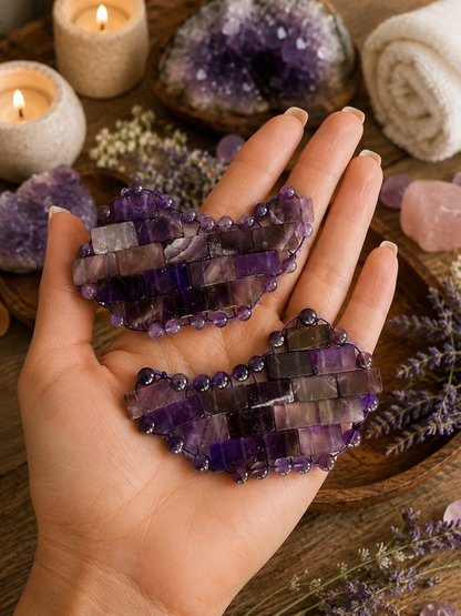 Amethyst Under Eye Mask - Cooling Under Eye Masks made from Real Amethyst