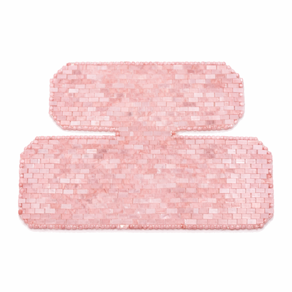 Blush Rose Ritual™ Rose Quartz Chest & Neck Mask | Crystal Décolleté Mask | Cooling Crystal Therapy | Self Care Ritual | This Hippie Girl