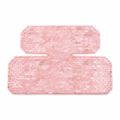 Blush Rose Ritual™ Rose Quartz Chest & Neck Mask | Crystal Décolleté Mask | Cooling Crystal Therapy | Self Care Ritual | This Hippie Girl