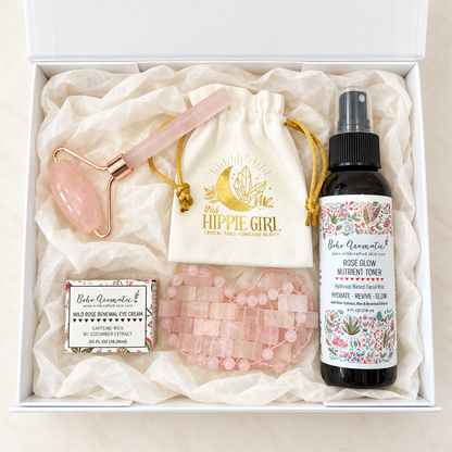 Rose Dew + De-Puff Ritual Gift Set