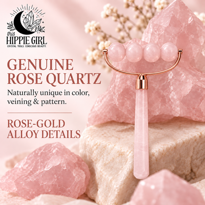 Rose Quartz Body Release Ritual™ 4-Bead Roller