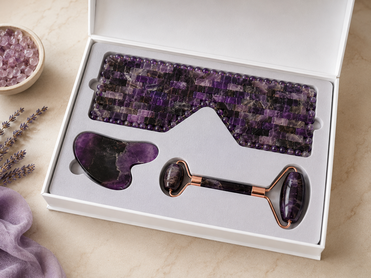 Amethyst Crystal Spa Gift Set | This Hippie Girl