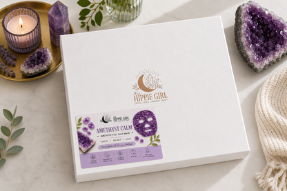 Amethyst Crystal Face Mask –Luxury Cooling Spa Skincare Ritual –Gift for her - This Hippie Girl