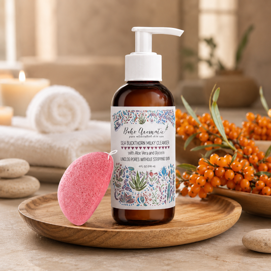 Sea Buckthorn Milky Cleanser | Gentle Nourishing & Hydrating Facial Cleanser | Boho Aromatic