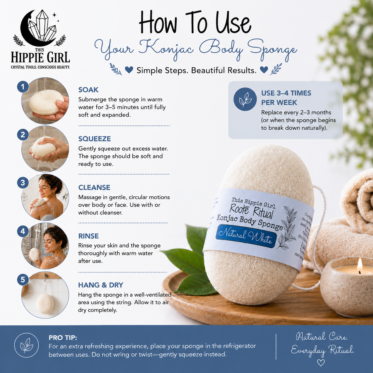 ROOTE RITUAL KONJAC BODY SPONGE
