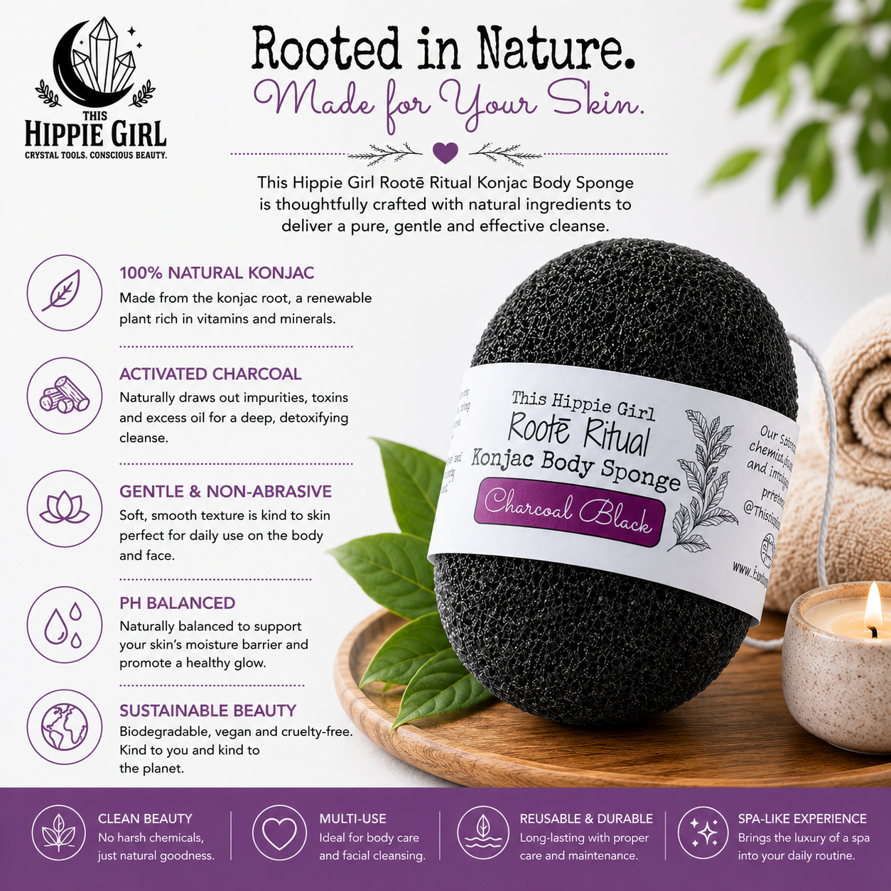 ROOTE RITUAL KONJAC BODY SPONGE