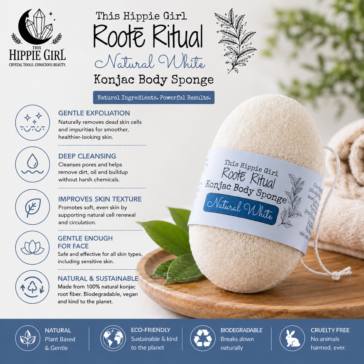 ROOTE RITUAL KONJAC BODY SPONGE