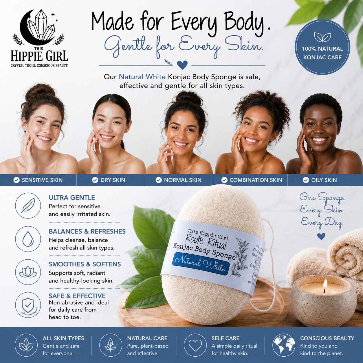 ROOTE RITUAL KONJAC BODY SPONGE