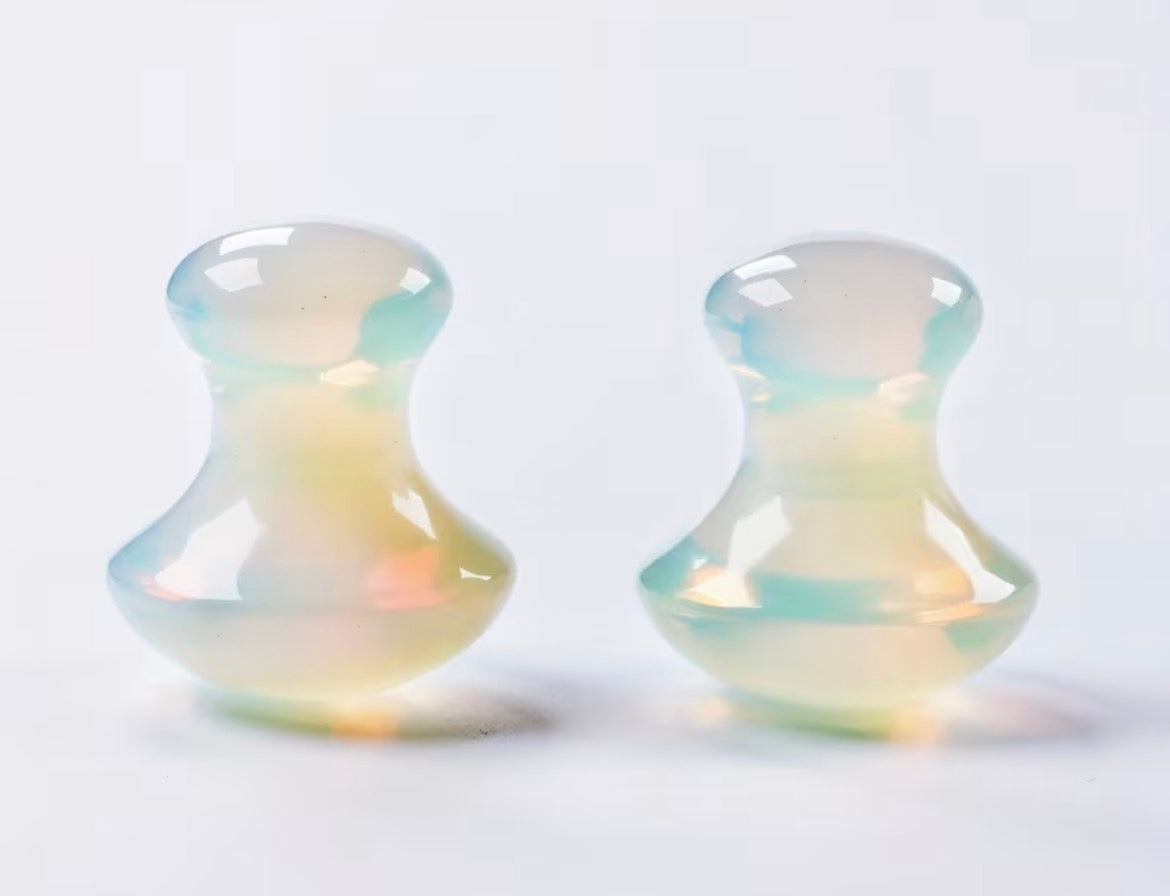 OPALITE GUA SHA MUSHROOMS  - Crystal Energy for Face + Body