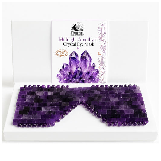 Midnight Amethyst Crystal Eye Mask | Cooling Spa Ritual for Eyes