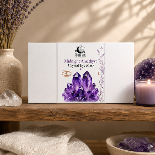 Midnight Amethyst Crystal Eye Mask | Cooling Spa Ritual for Eyes