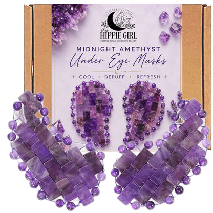 Amethyst Under Eye Mask - Cooling Under Eye Masks made from Real Amethyst