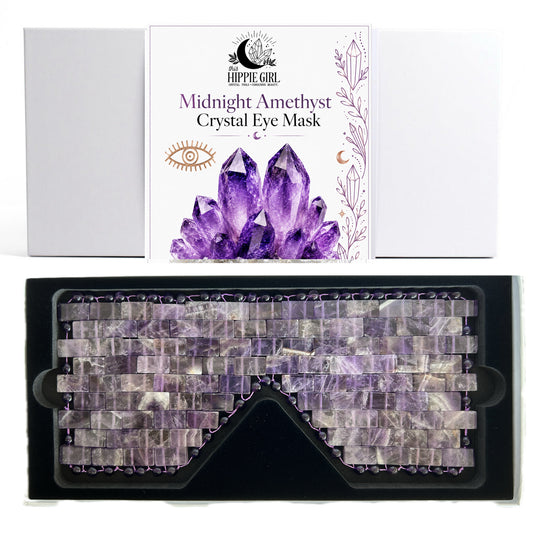 Midnight Amethyst Crystal Eye Mask | Cooling Spa Ritual for Eyes