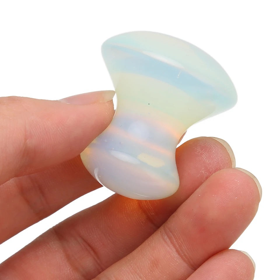 OPALITE GUA SHA MUSHROOMS