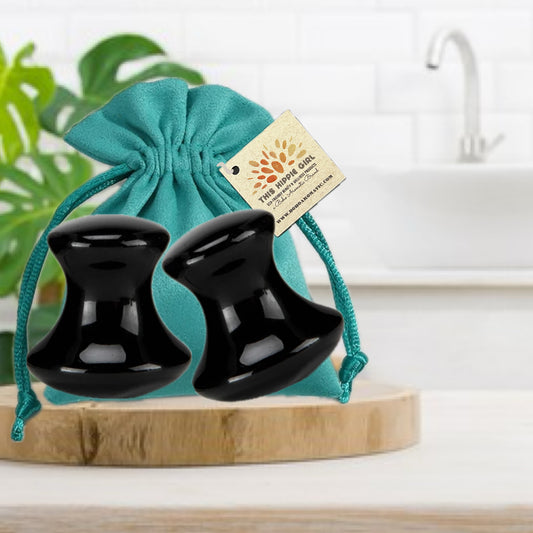 OBSIDIAN GUA SHA MUSHROOMS