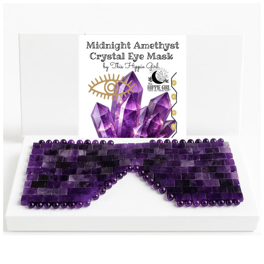 Midnight Amethyst Crystal Eye Mask | Cooling Spa Ritual for Eyes