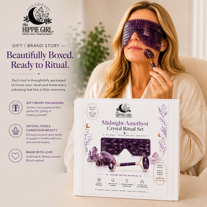 Amethyst Crystal Spa Gift Set | This Hippie Girl