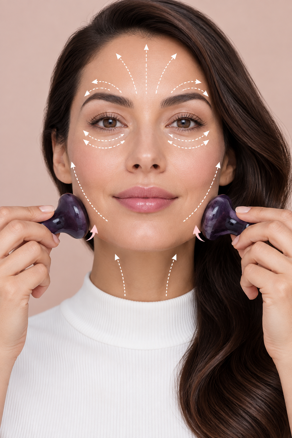 Midnight Amethyst Dual Mushroom Gua Sha Set