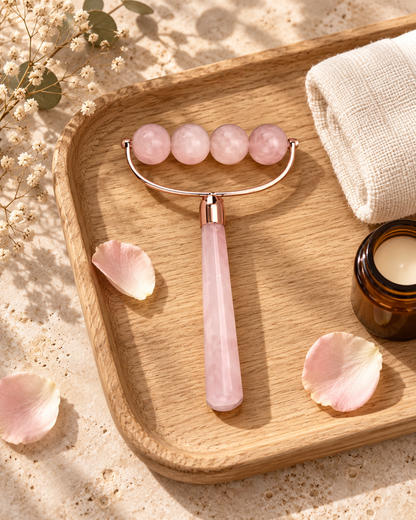 Rose Quartz Body Release Ritual™ 4-Bead Roller
