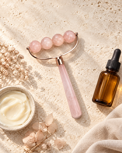 Rose Quartz Body Release Ritual™ 4-Bead Roller