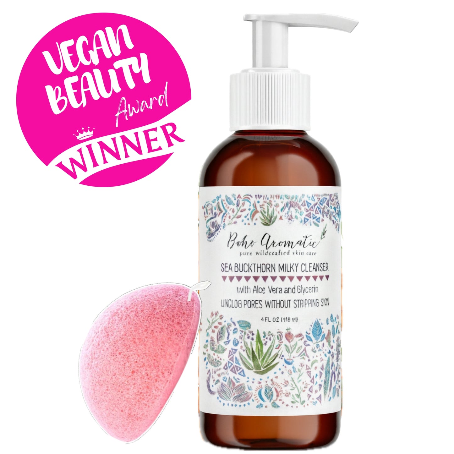 Sea Buckthorn Milky Cleanser | Gentle Nourishing & Hydrating Facial Cleanser | Boho Aromatic