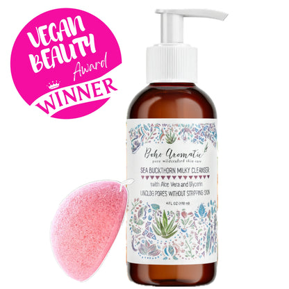 Sea Buckthorn Milky Cleanser | Gentle Nourishing & Hydrating Facial Cleanser | Boho Aromatic