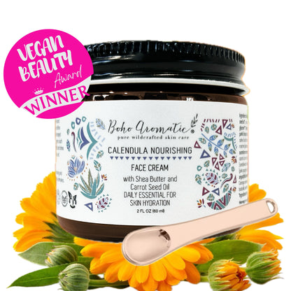 Calendula Nourishing Face Cream | Rich Hydrating Moisturizer with Calendula & Shea Butter