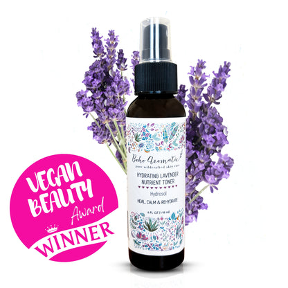Lavender Calm Nutrient Toner  | Hydrosol-Based Facial Mist | Calm  •  Soothe  • Reset