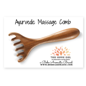 Ayurvedic Massage Sandalwood Comb, Scalp and Neck Gua Sha